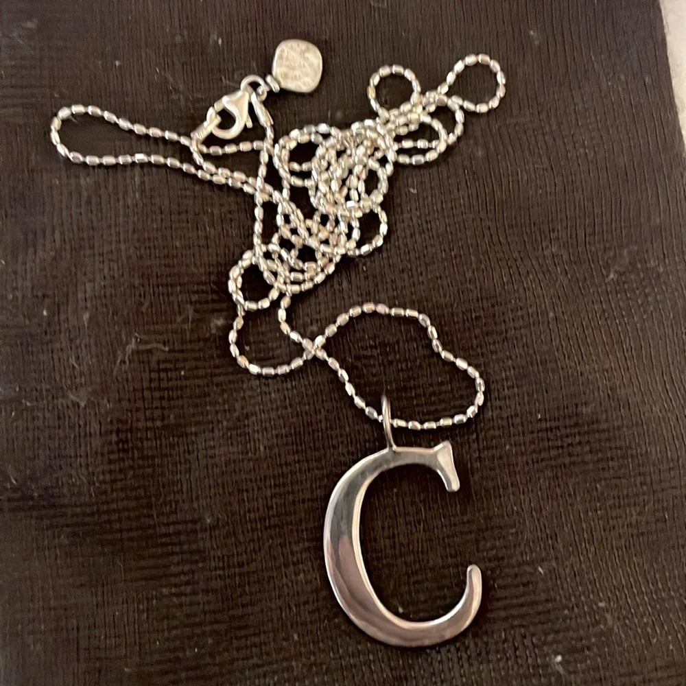 Silpada Silver Chain with “C” Charm - Picture 1 of 5